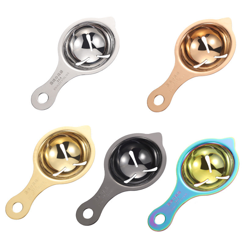 Titanium Plated Egg Separator 304 Stainless Steel Egg White Separator - image 5