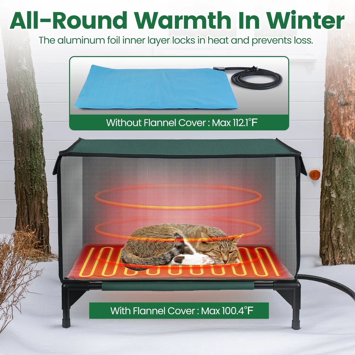 Large Heated Outdoor Cat House - image 4