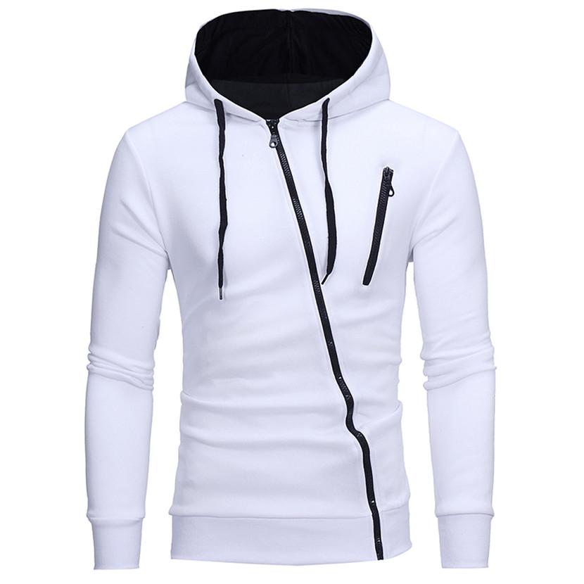 Men's Diagonal Zip Hoodie - image 1