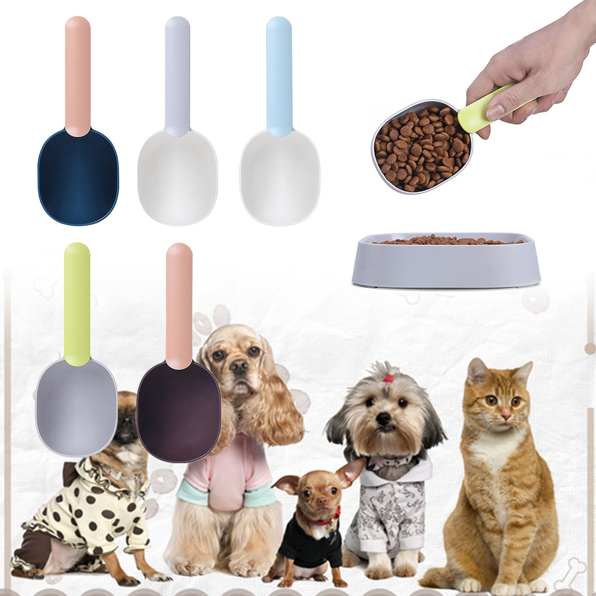 Pet Food Scoop with Bag Clip - image 9