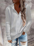 Women's Ribbed Zip-Up Hoodie - image 2