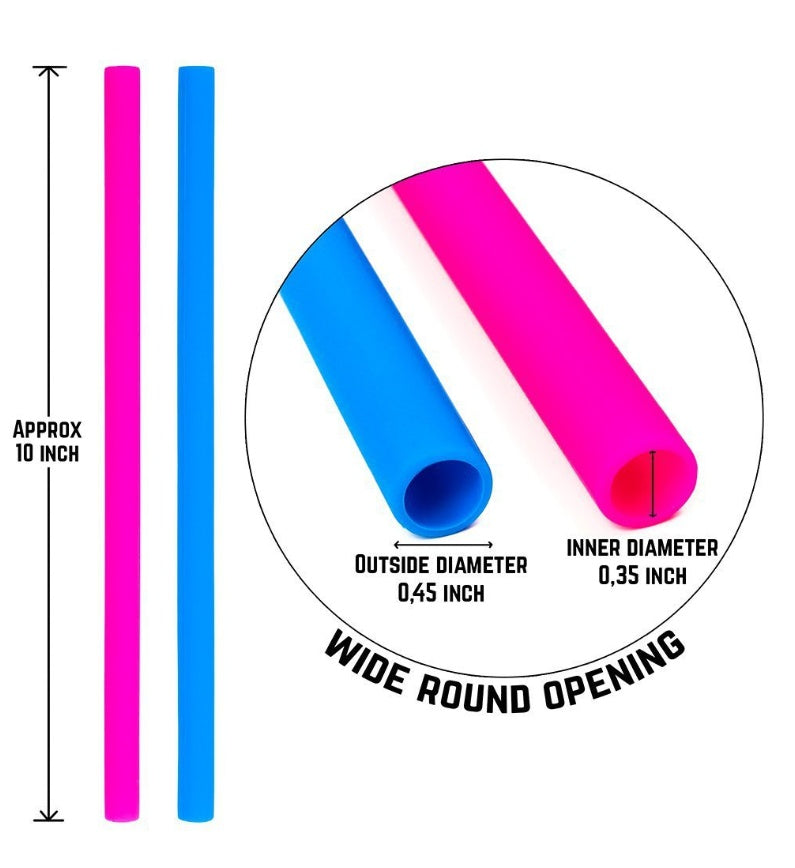 Reusable Silicone Straws Set - image 4