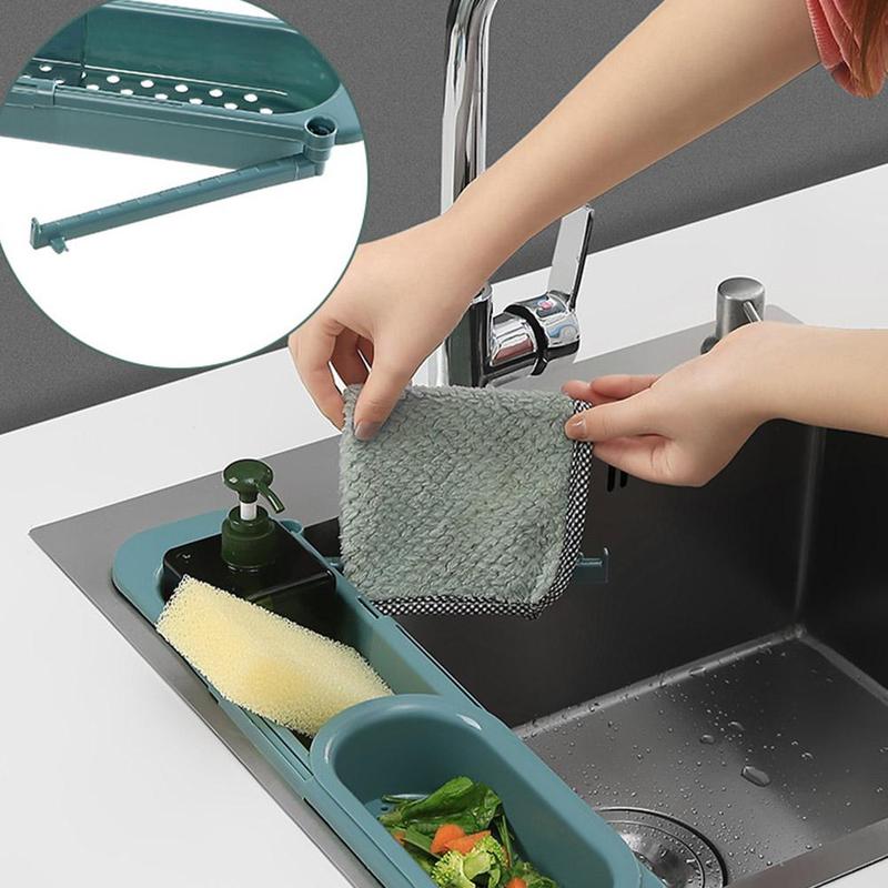 Telescopic Sink Rack for Soap & Sponges - image 4