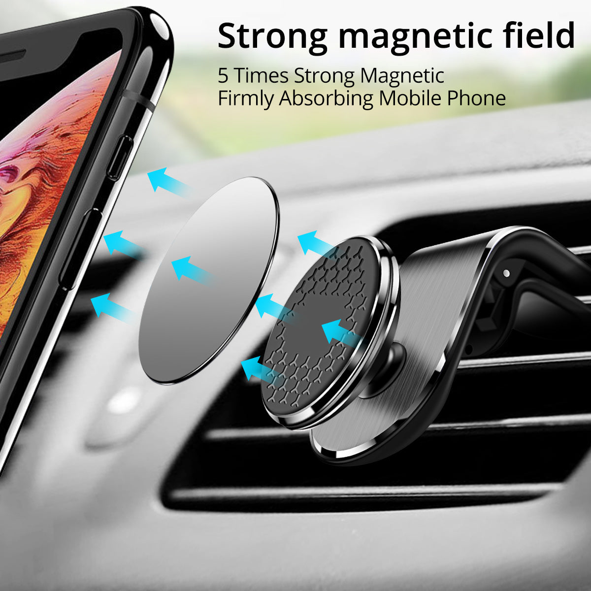Magnetic Air Vent Car Phone Holder - image 1