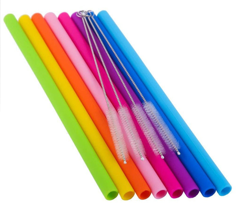 Reusable Silicone Straws Set - image 3