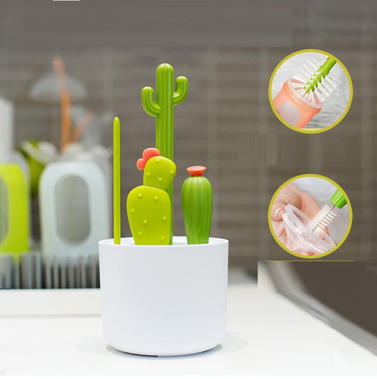 Cactus Cleaning Brush Set - image 1