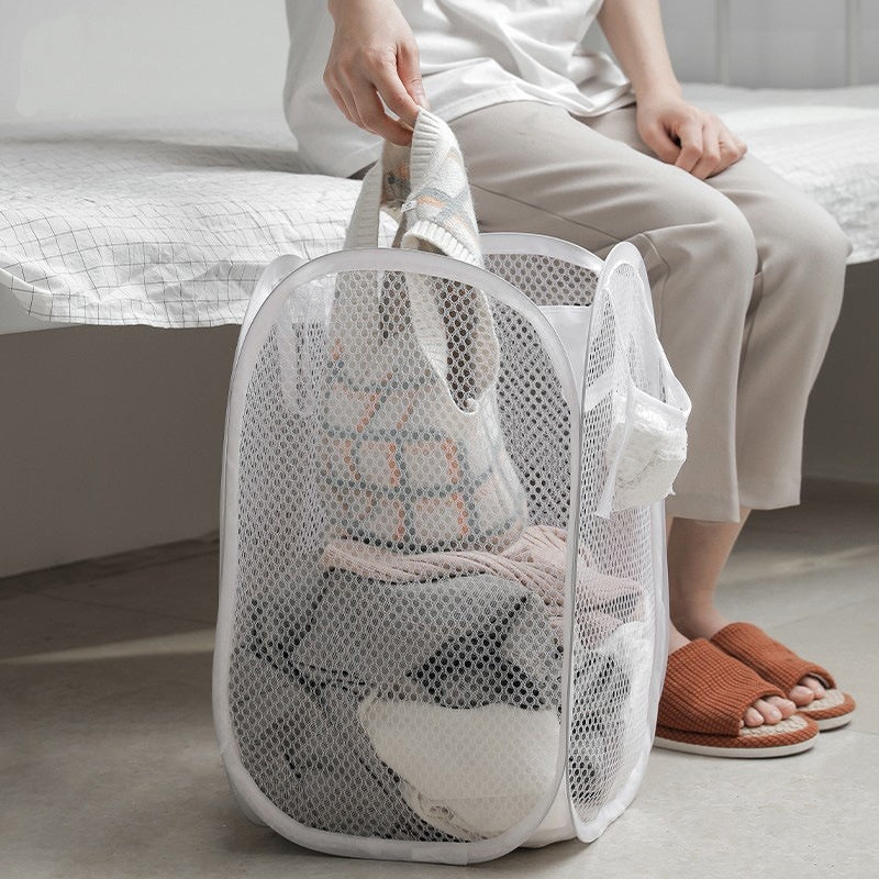 Foldable Mesh Laundry Basket - image 1