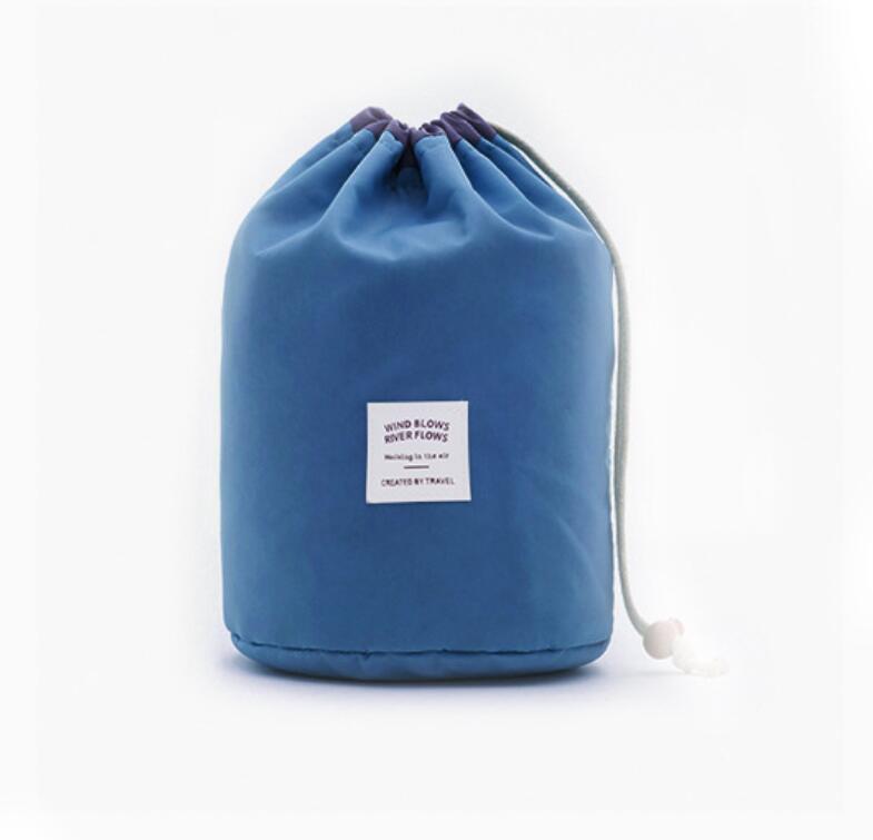 Large Capacity Nylon Lazy Drawstring Storage Bag Toiletry Cylinder - image 7