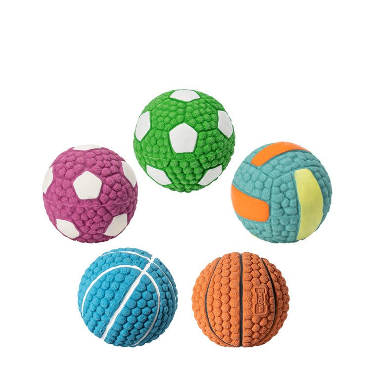 Squeaky Sports Ball Dog Toy - image 1