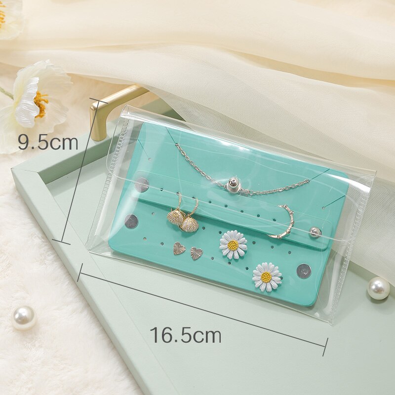 Mini Travel Jewelry Organizer Bag Clear TPU Gift Display Portable - image 1
