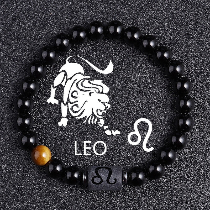 Leo Zodiac Lion Beaded Bracelet - image 1