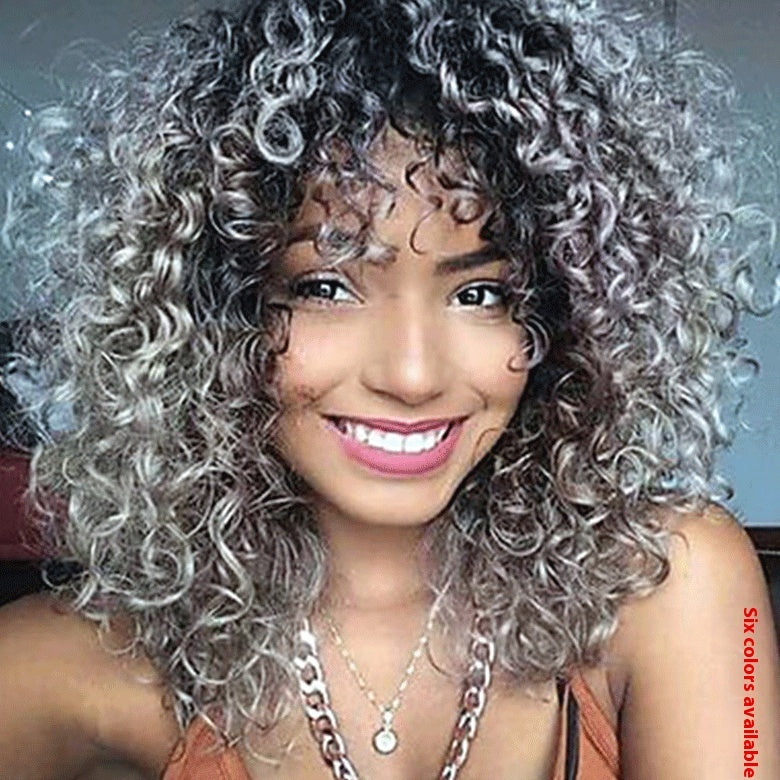 Curly Afro Costume Wig - image 1