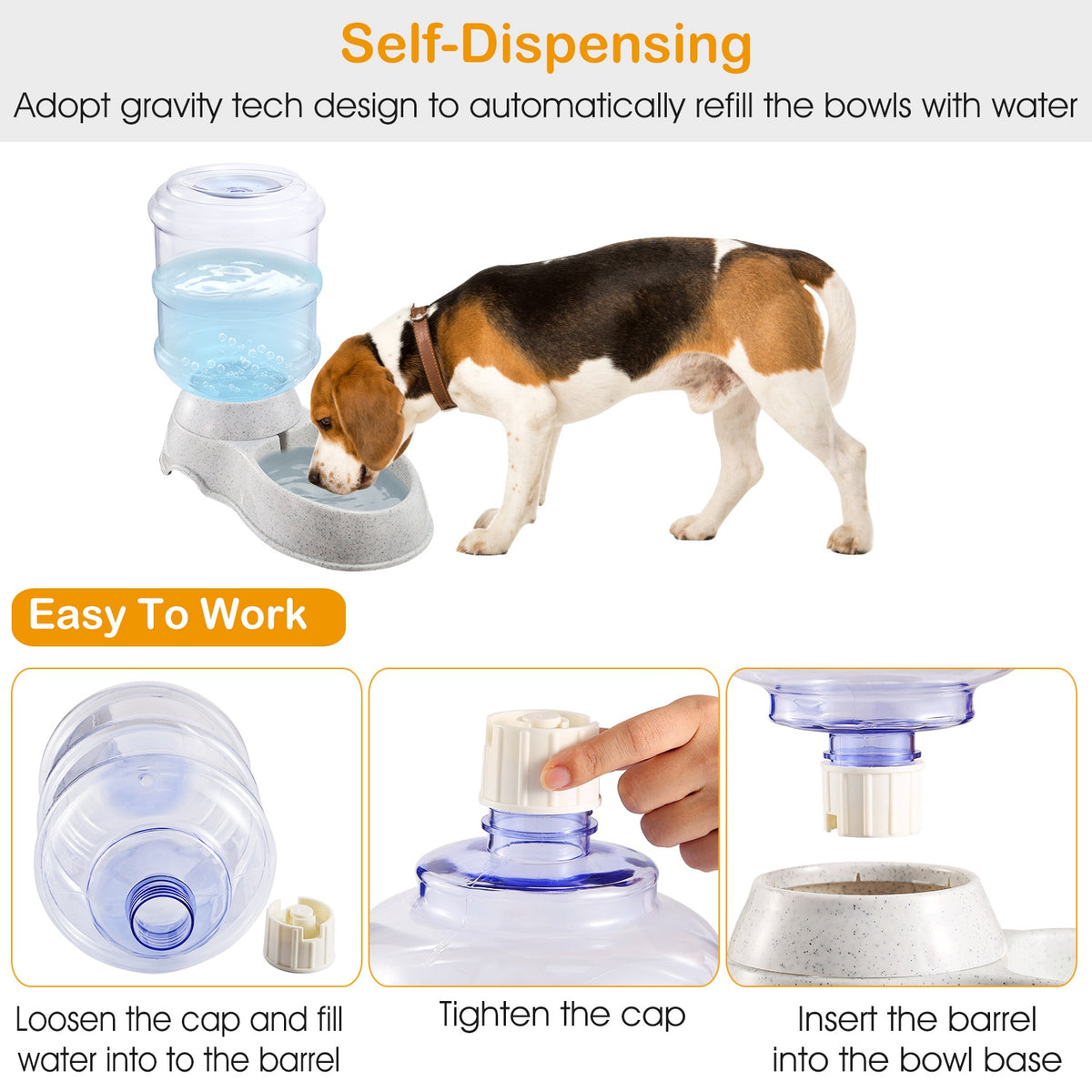 3.5L Gravity Pet Water Dispenser - image 5