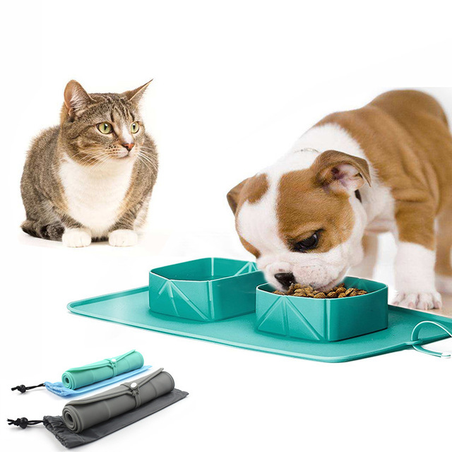 Collapsible Silicone Pet Bowl - image 1