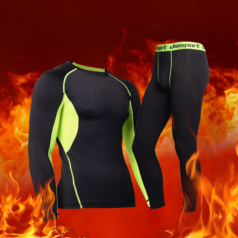 Men's Thermal Underwear Set with Contrast Trim - image 1