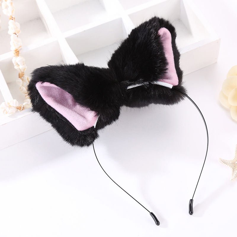 Plush Cat Ears Headband - image 3