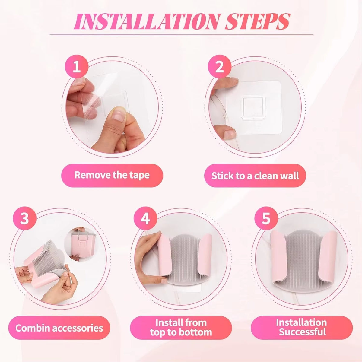 Wall-Mounted Shower Hair Catcher - image 4