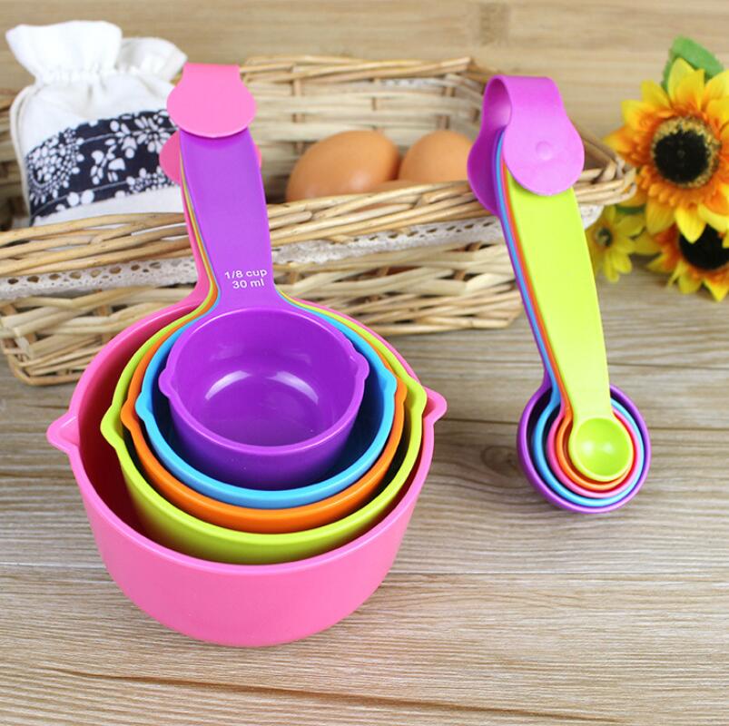 Colorful Measuring Cups & Spoons Set - image 1