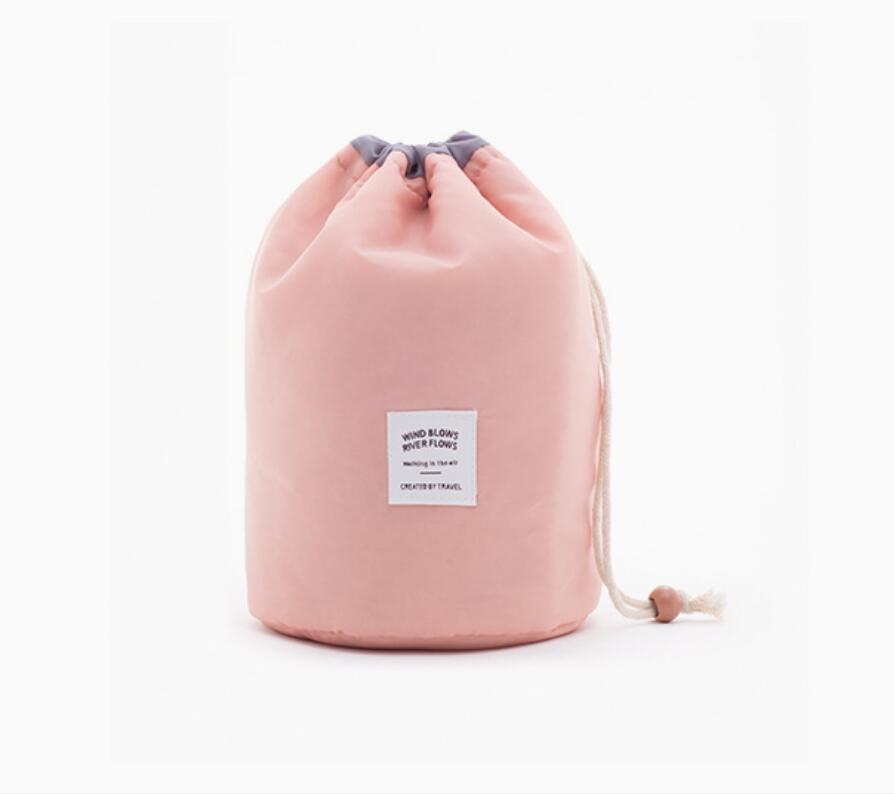Large Capacity Nylon Lazy Drawstring Storage Bag Toiletry Cylinder - image 9