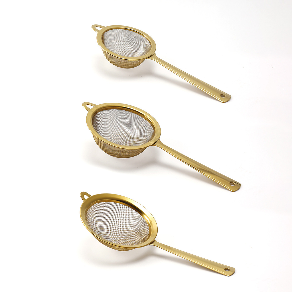 Gold Stainless Steel Mini Strainer - image 1