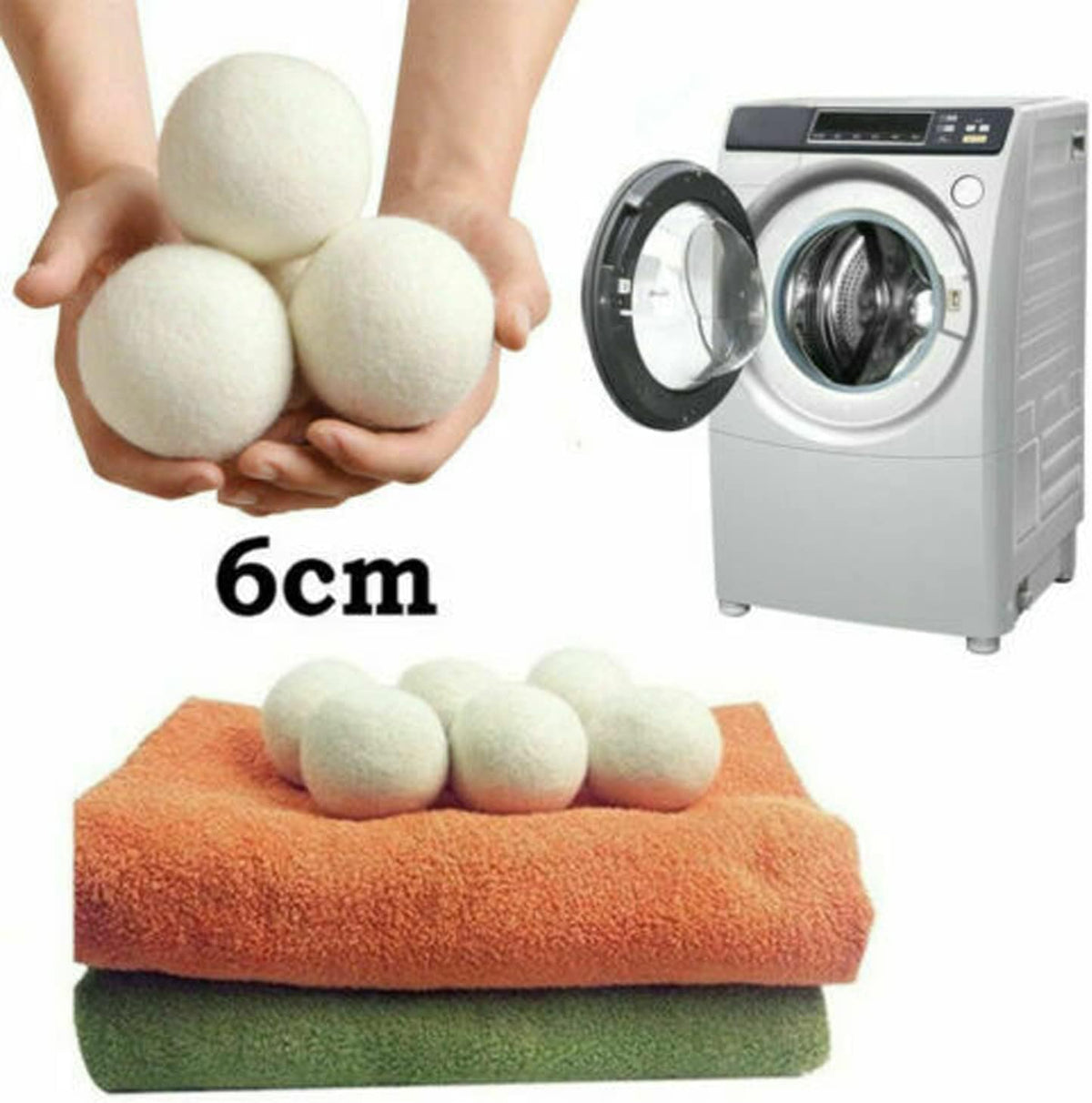 Wool Dryer Balls 6-Pack - image 1