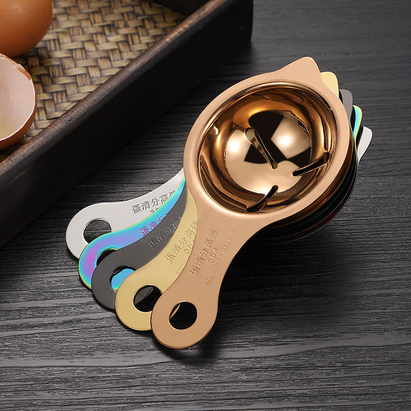 Titanium Plated Egg Separator 304 Stainless Steel Egg White Separator - image 3