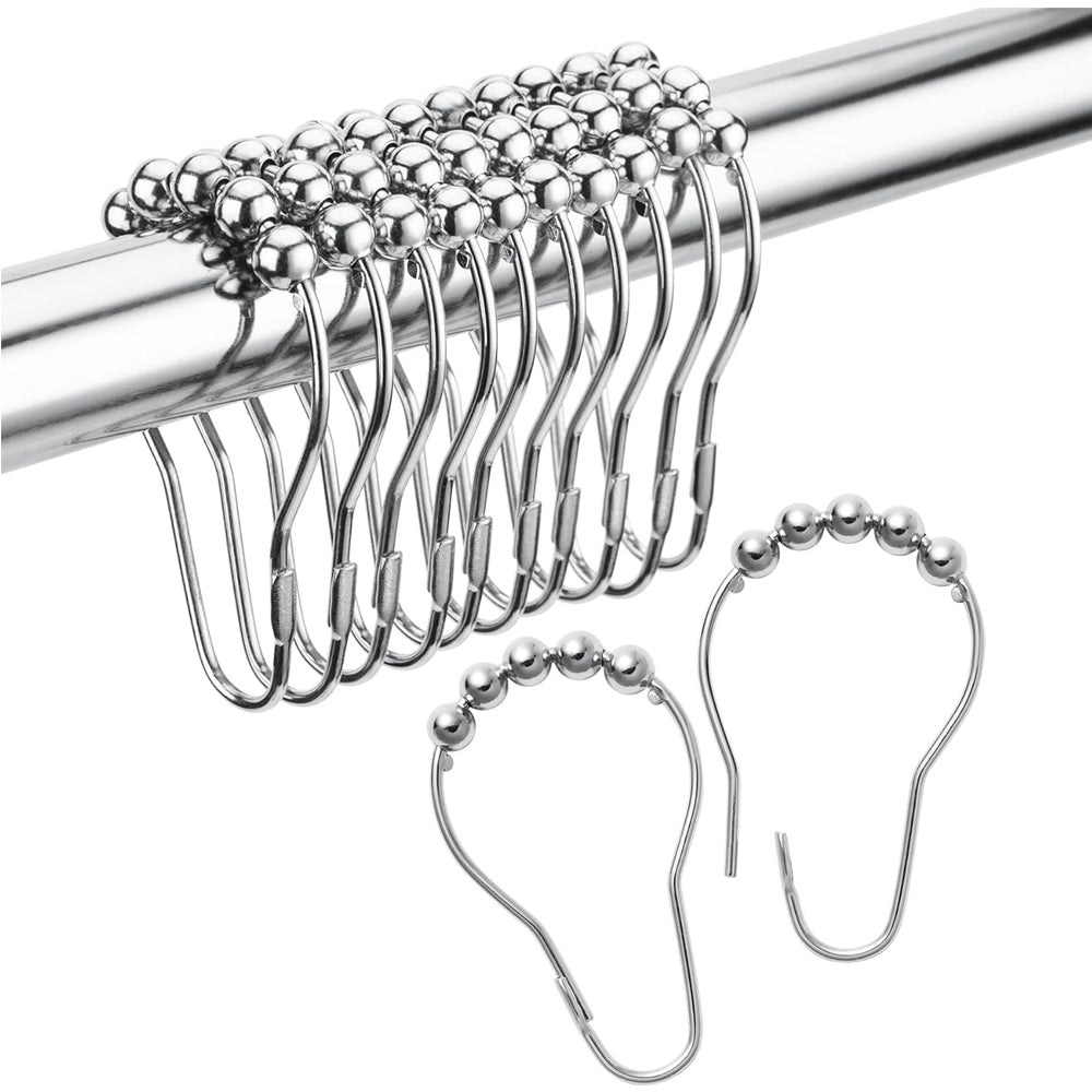 12-Piece Shower Curtain Hooks - image 1