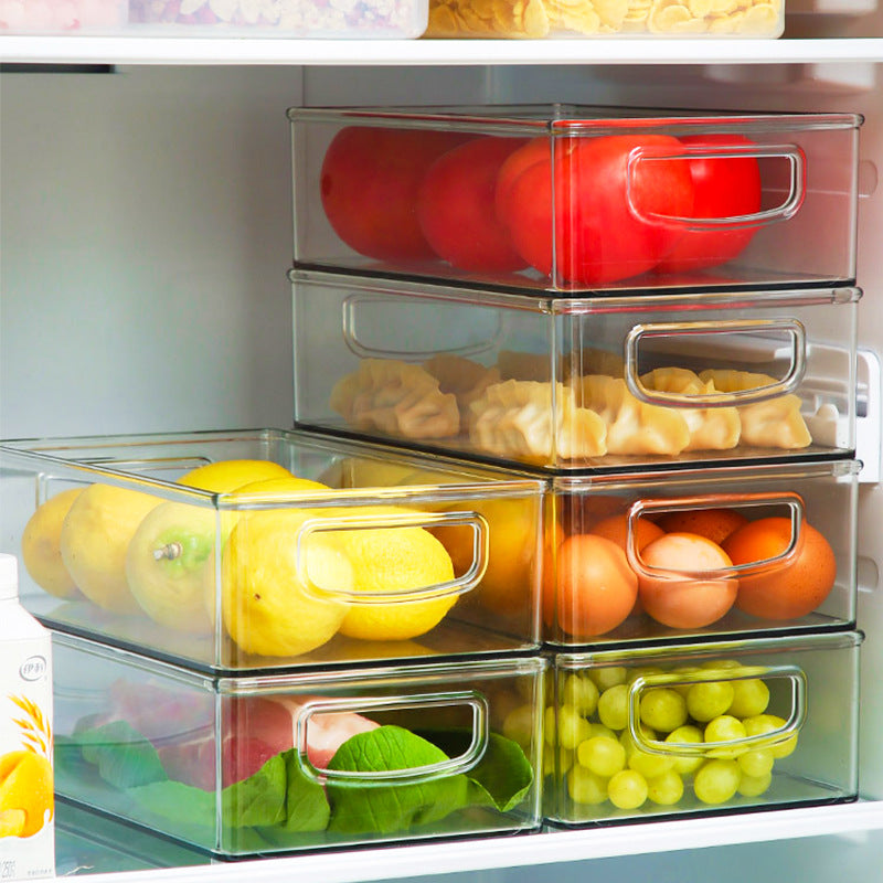 Clear Stackable Fridge Organizer Bins - image 1