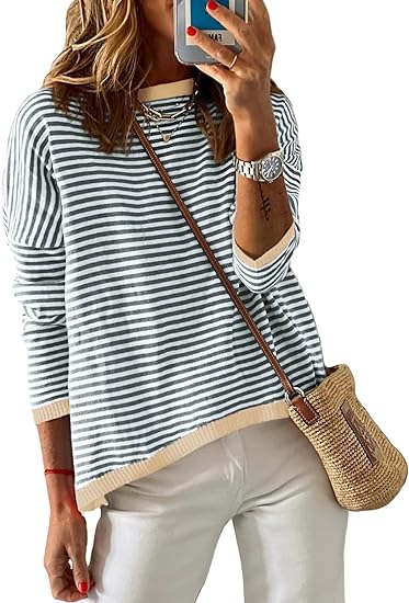 Women's Striped Sweater - image 2