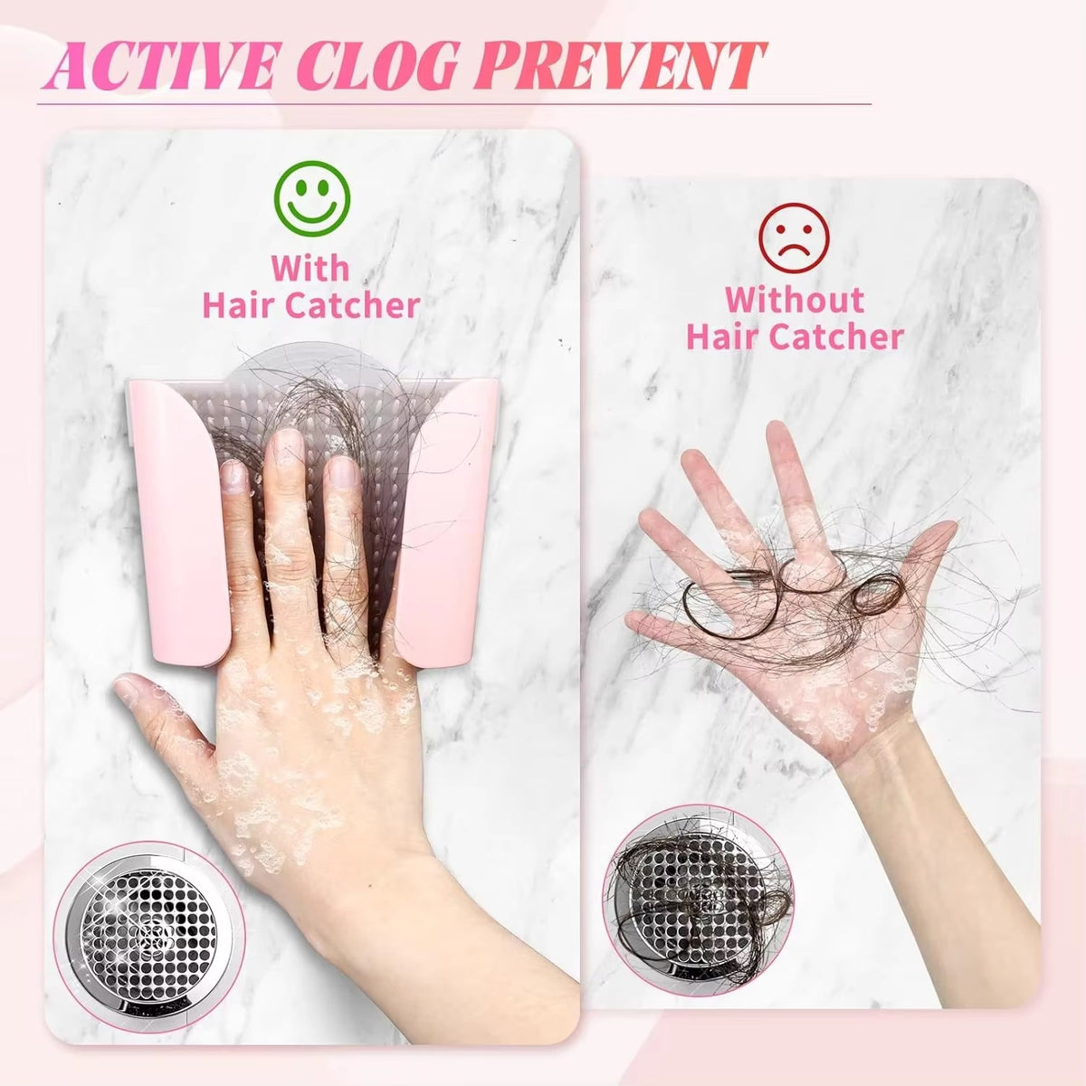 Wall-Mounted Shower Hair Catcher - image 5