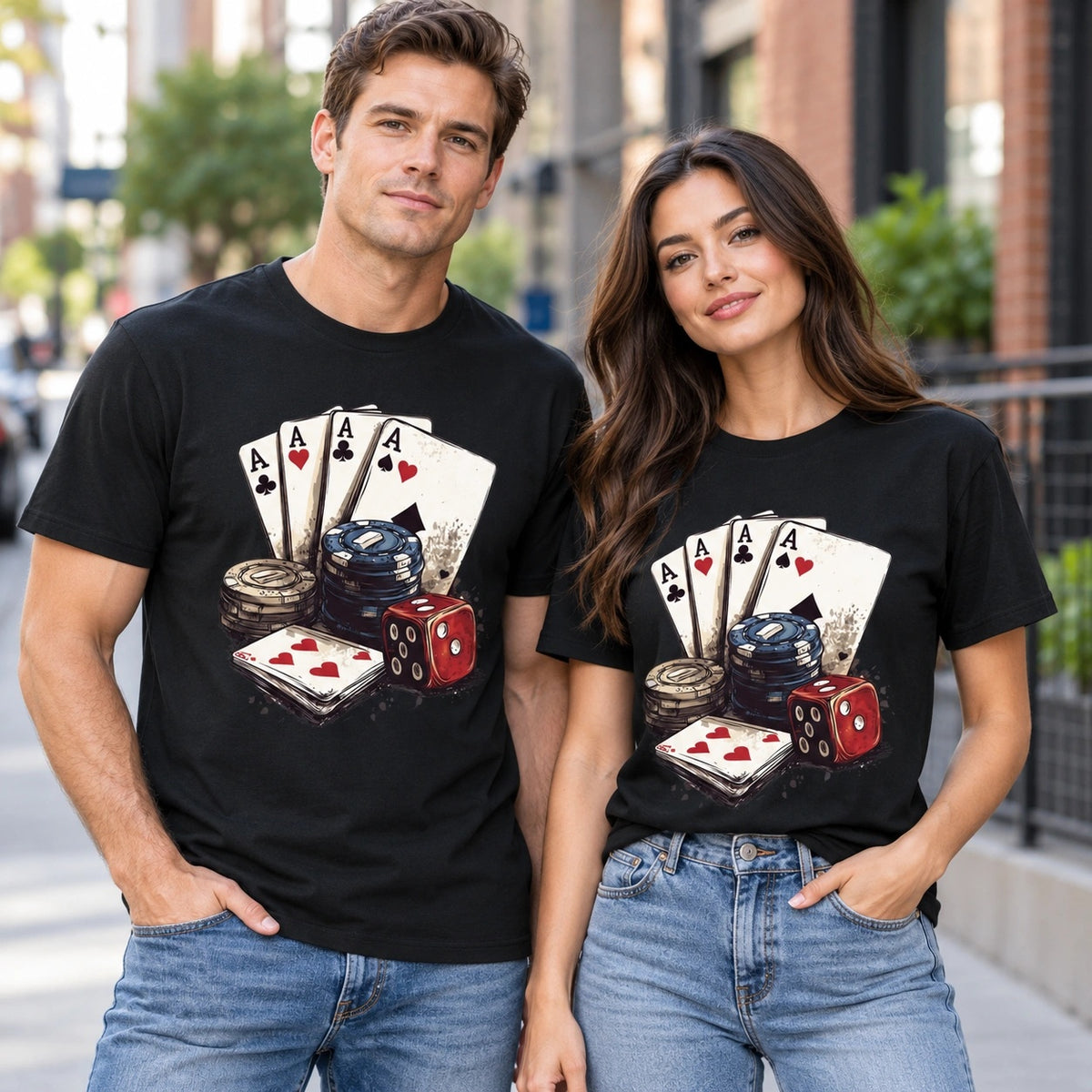 Poker Aces Graphic Tee - image 3