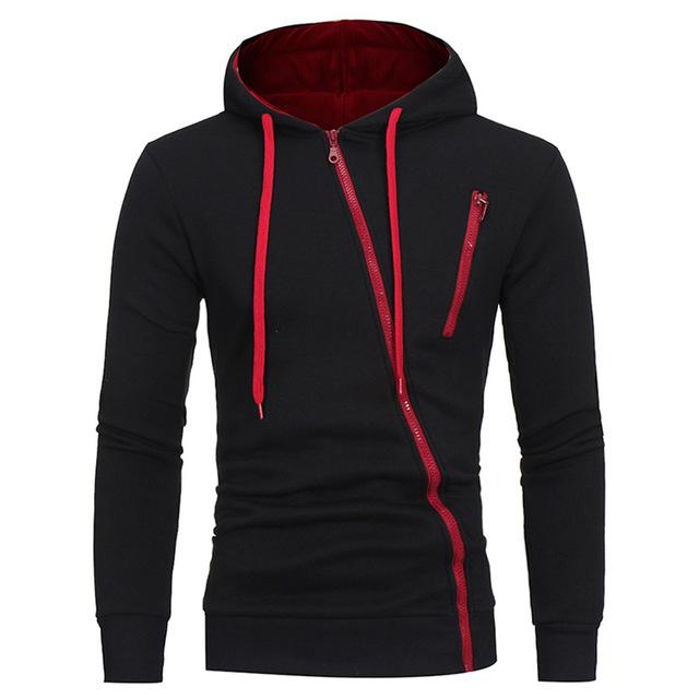 Men's Diagonal Zip Hoodie - image 2