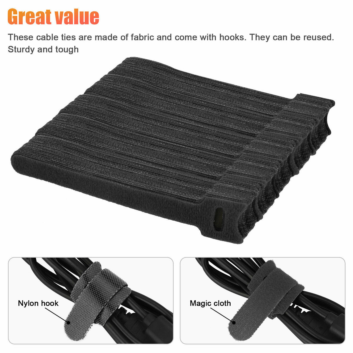 Hook-and-Loop Cable Ties - image 2
