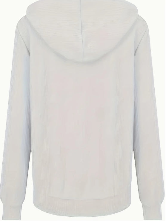 Women's Ribbed Zip-Up Hoodie - image 4