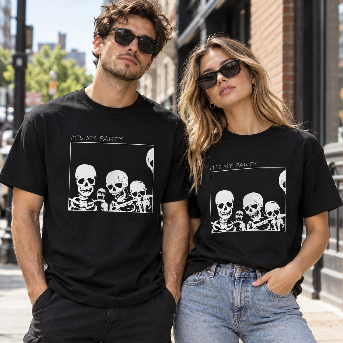 Skeleton Party Graphic Tee - image 5