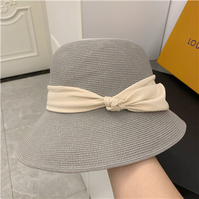 Women's Bow Straw Sun Hat - image 5