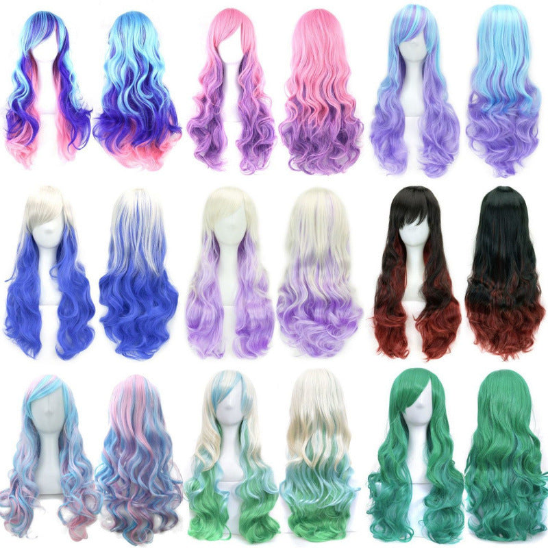 Colorful Long Wavy Cosplay Wig - image 1