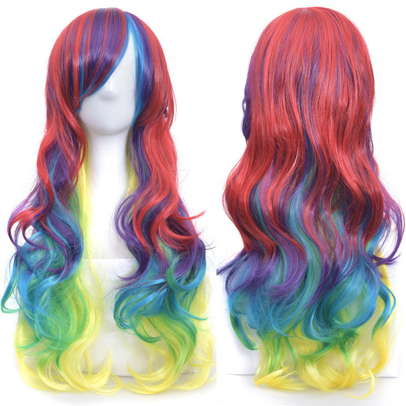 Colorful Long Wavy Cosplay Wig - image 9