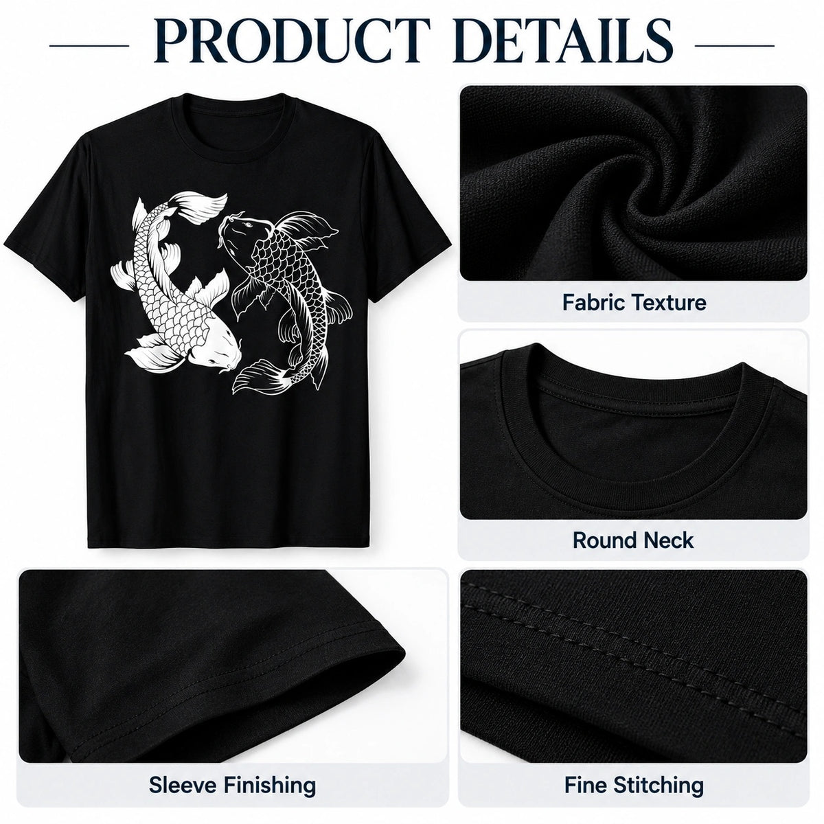 Koi Fish Yin Yang Tee - image 3