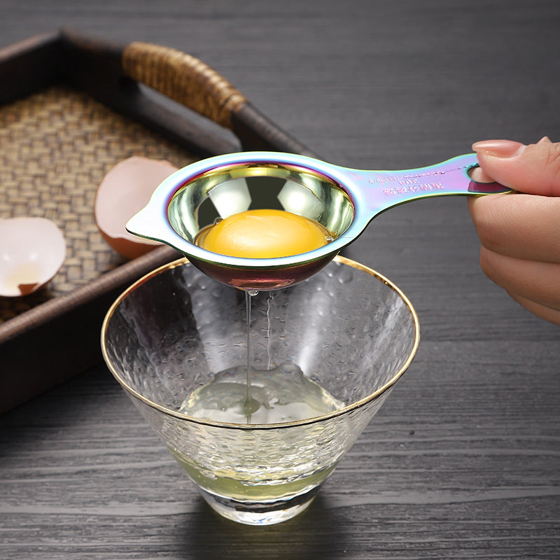 Titanium Plated Egg Separator 304 Stainless Steel Egg White Separator - image 1