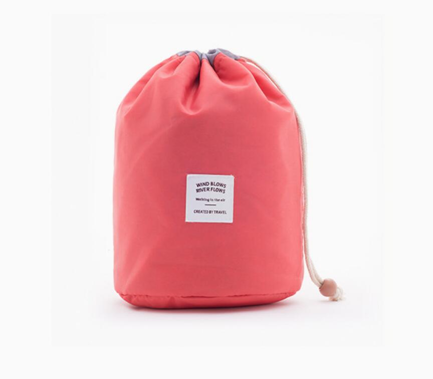 Large Capacity Nylon Lazy Drawstring Storage Bag Toiletry Cylinder - image 2