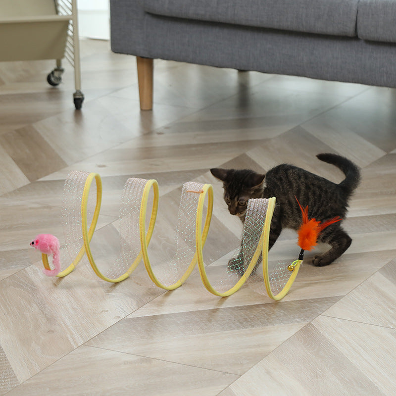 S-Shaped Foldable Cat Tunnel - image 6