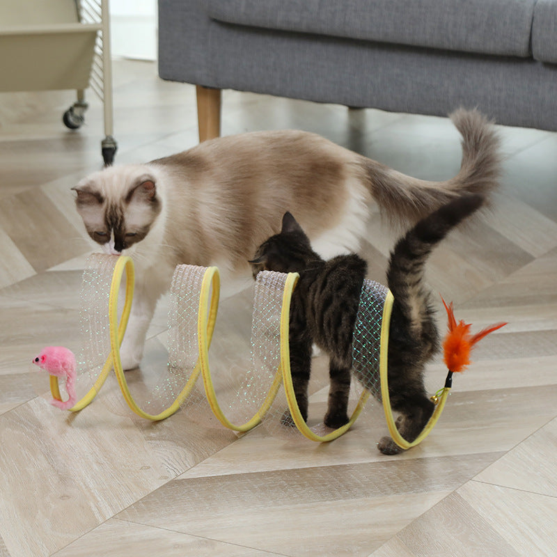 S-Shaped Foldable Cat Tunnel - image 7