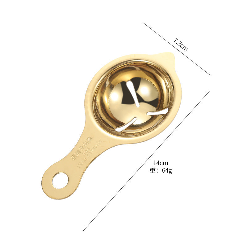 Titanium Plated Egg Separator 304 Stainless Steel Egg White Separator - image 7