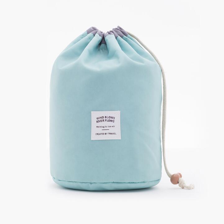 Large Capacity Nylon Lazy Drawstring Storage Bag Toiletry Cylinder - image 1