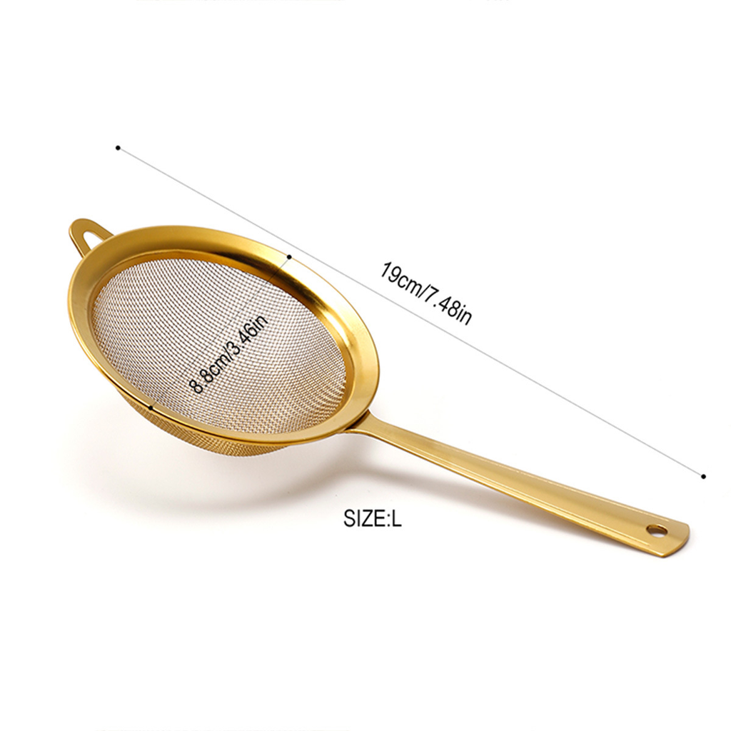 Gold Stainless Steel Mini Strainer - image 4