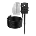 25 ft outdoor power stake extension cord with 6 outlets and weatherproof cover