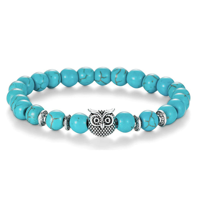 Men's Lion Head Stone Bead Bracelet - image 11