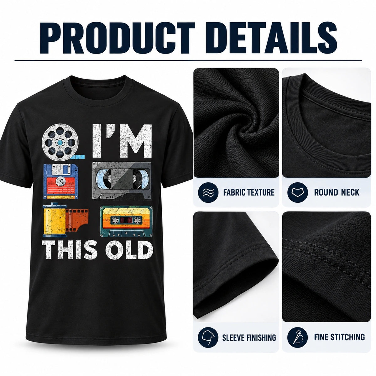 I'm This Old Retro Tee - image 3