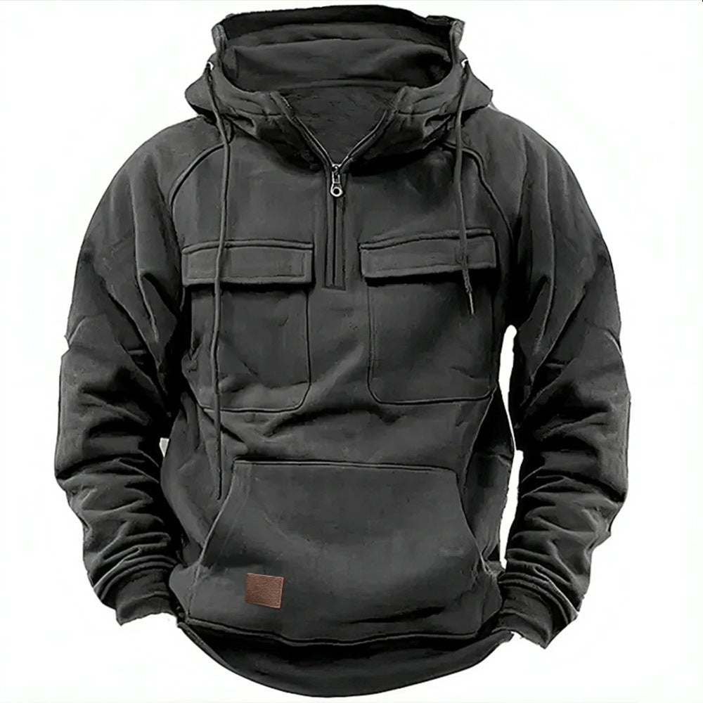 Men's Quarter-Zip Utility Hoodie - image 2